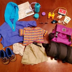 RETIRED original American Girl Orienteering/Hiking set from 1990's